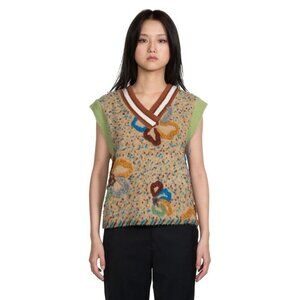 Andersson Bell Flower Garden Cut & Sewn Vest Size S NWT
